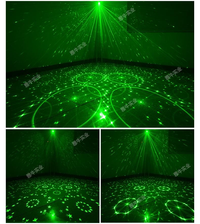 LED Seven-Color Outdoor Mini Laser Stage Light with USB for Disco, Christmas, and Starry Sky Projections