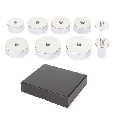 7 Stück Lünettengehäuse Pressform Professionelle Aluminiumlegierung Runde Uhrengehäuseboden Presse Reparaturwerkzeugset