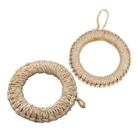 Handwoven Grass Placemat Anti-slip Coaster Heat-Resistant Table Mat Decorative Dining Mat for Home Restaurant Outdoor Use