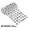 4 Inch Width Rhinestone Ribbon Silver Color Diamond Warp Ribbon  Arts And Crafts