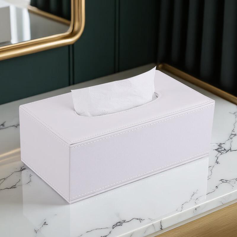 Modern Simple Leather Desktop Tissue Box
