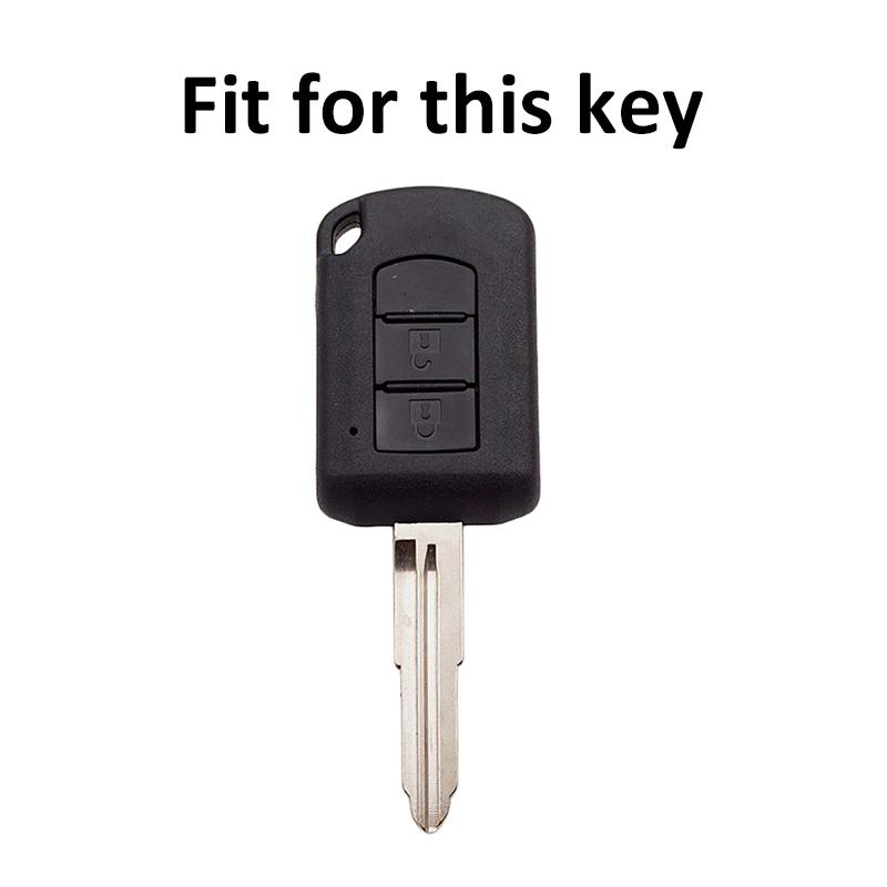 2 Button Shell Fob Holder Protector For Mitsubishi ASX ASH Outlander Lancer EX Galant Pajero L200 TPU Car Key Cover Case