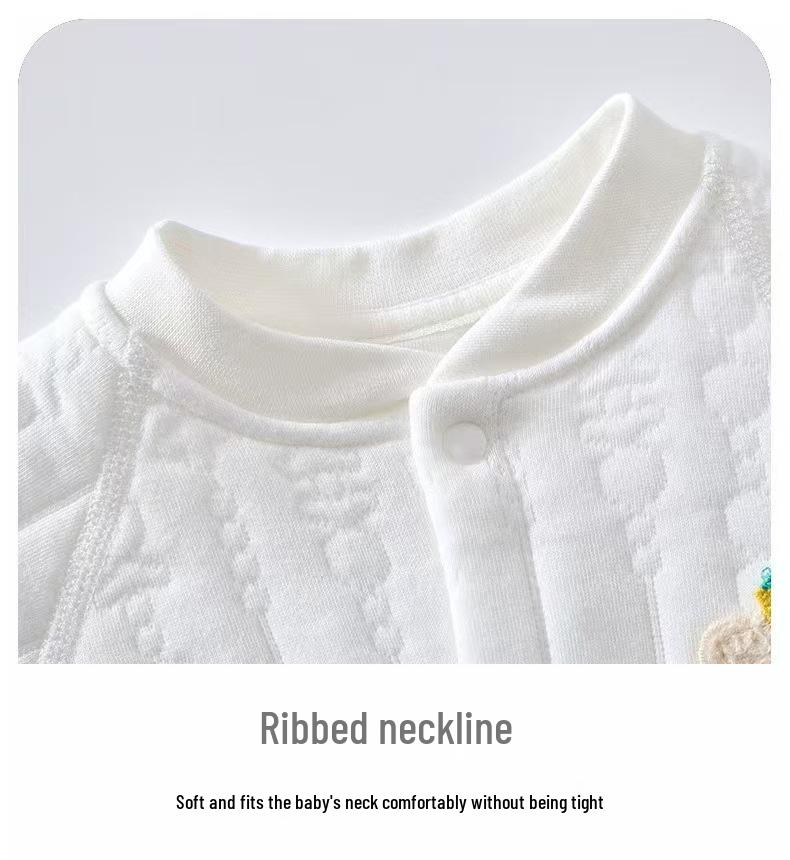 A-Class Pure Cotton Baby Jumpsuit - Warm, Long Sleeve Romper for Autumn/Winter for Newborns