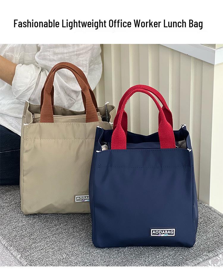 Geantă de mână izolată coreeană cu blocuri de culoare pentru prânz pentru femei