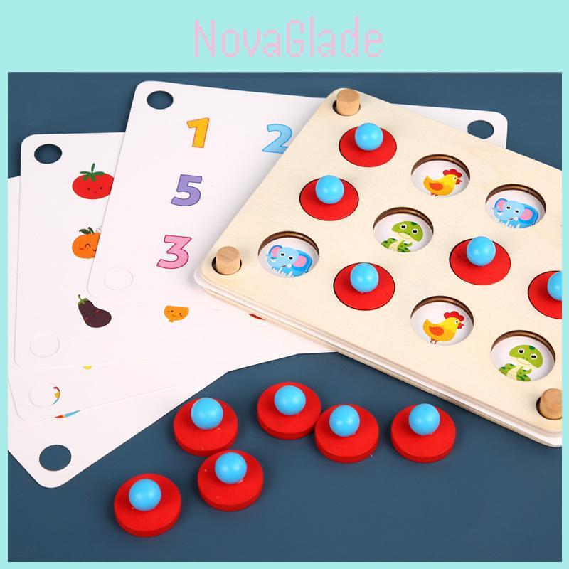 Wooden Memory Game Chess For Kids With Focus Training And Educational Fun