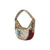 Gucci GG Supreme Floral Print Hobo Shoulder Bag With Gold Hardware For Women Daily Use