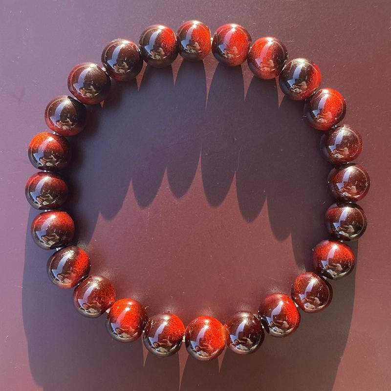 Charm Bracelet Tiger Eye Stone Beads Elastic Beaded Bracelets For Men Women Jewelry