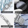 OPK Brand Full Diamond Waterproof Roman Scale Steel Belt Ladies Quartz Watch 8619
