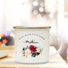 Little Mess of A Super Mistress France Enamel Mug Beautiful Premium Quality Gift Juice Tea Coffee Cup Gifts for Teacher