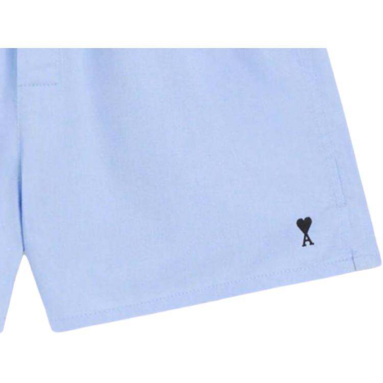 AMIPARIS Embroidered Logo Loose Fit Three-Quarter Casual Shorts Men shorts HUN206CO0224-484