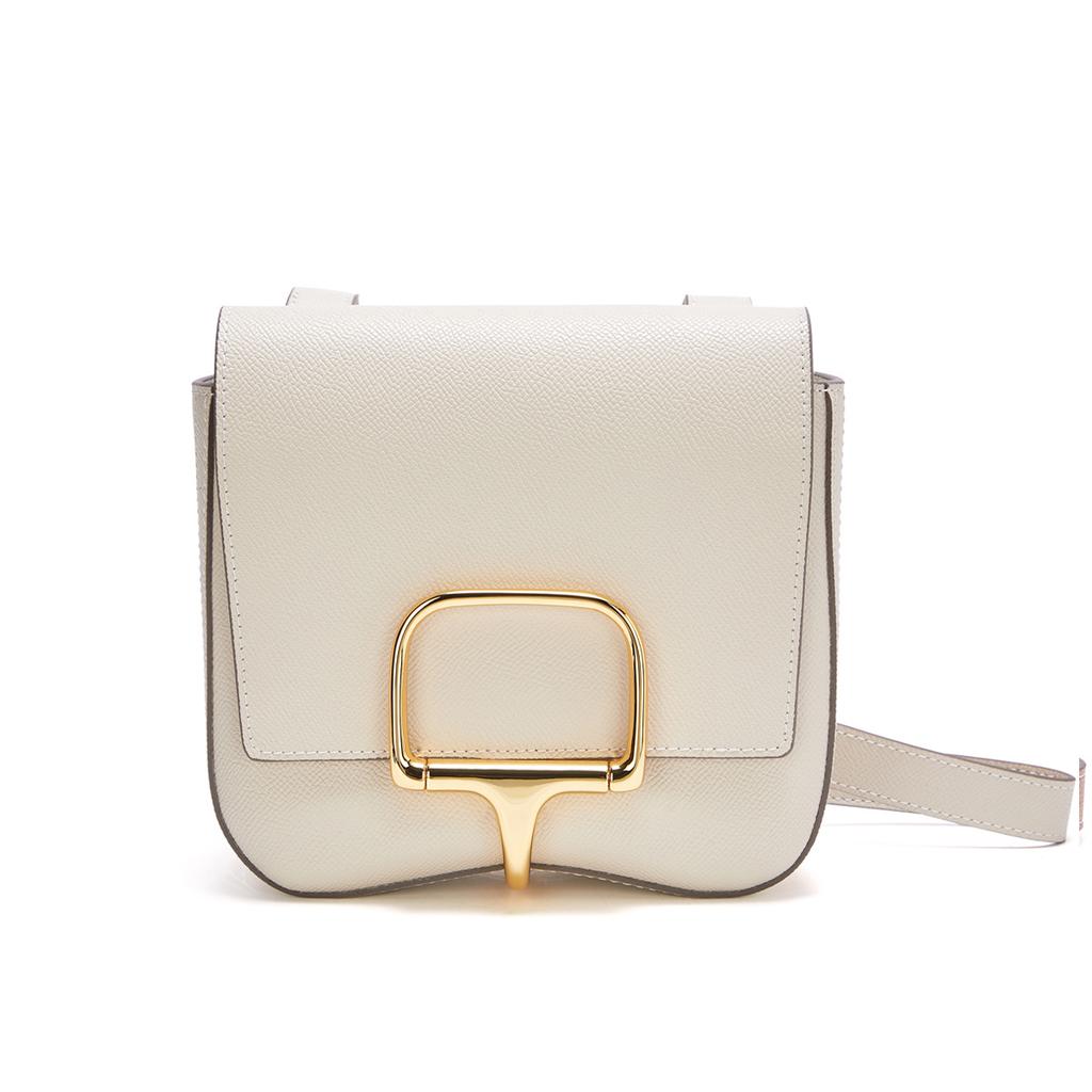 Bag 2025 New Hand Rubbed Pattern Buttocks Bag Leather Fashionable And Simple Shoulder Crossbody Bag Fresh Cowhide Saddle Bag