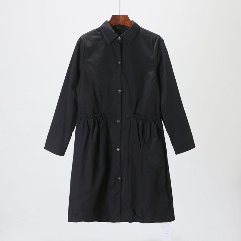 

Special Offer [Shen] Brand Fashion Middle Lady s Suit New Fall plus Size Long Sleeve Shirt Dress 4d809 Black 3XL/180/100A