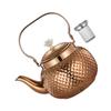 J0MC Stainsless Steels Teas Pots with Infuser Round Coffee Teas Pots Stovetop Kettles