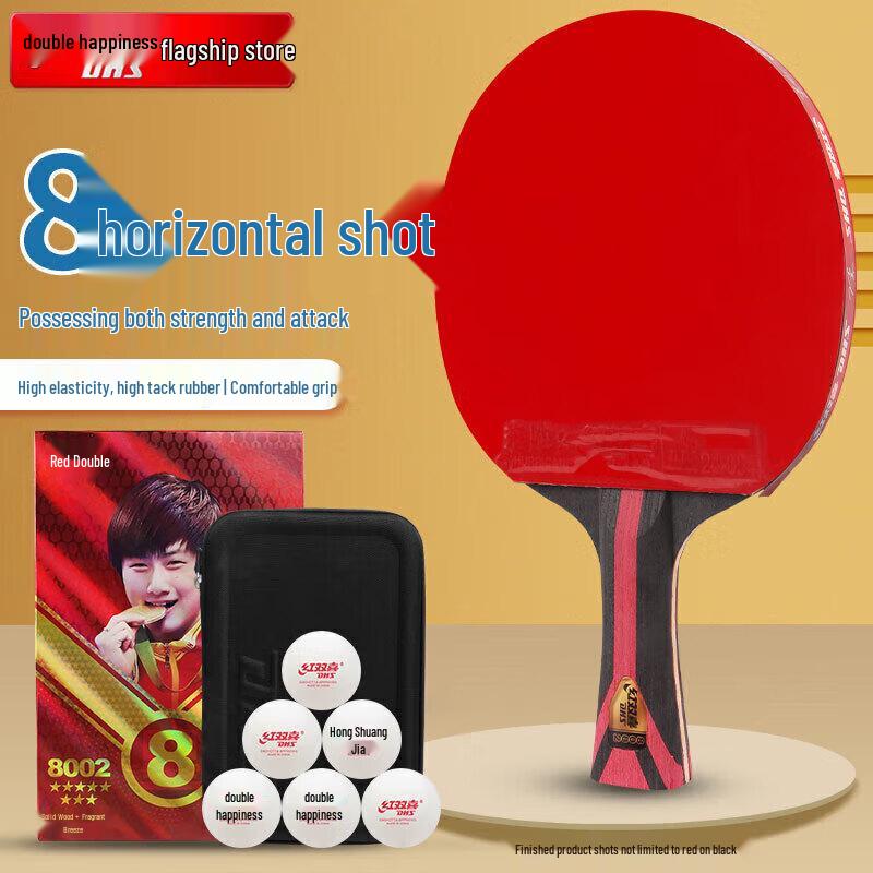 DHS Hurricane 8-Star Table Tennis Racket Long Handle Shakehand