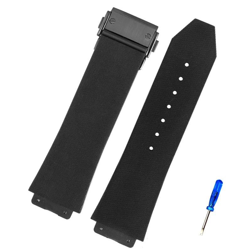 Watchband For HUBLOT BIG BANG Silicone 26mm*19mm 25mm*17mm Waterproof Men Watch Strap Chain Rubber Watch Bracelet Chain
