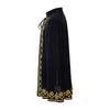 Medieval King Prince Cosplay Cloak Halloween Party Carnival Performance Festive Black Kings Cape
