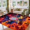 Tapis Velours Cristal Design Bayern Munich Tapis Décoratif Doux pour Chambre à Coucher Entrée