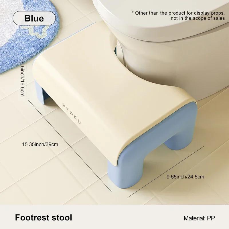 Toilet Stool Household Footstool Thickeneded Strong Anti-Slip Adult Squat Artifact Bathroom Chair Home Furniture Shower Seat