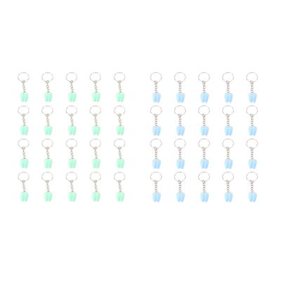 20pcs Baby Teeth Box Keychain Tooth Case Organizer Portable Milk Teeth Holder for Kids