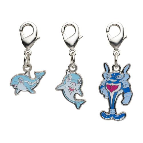 [Pokemon] Pokemon Center National Pokedex Metal Charm - Finizen (963) & Palafin (964)