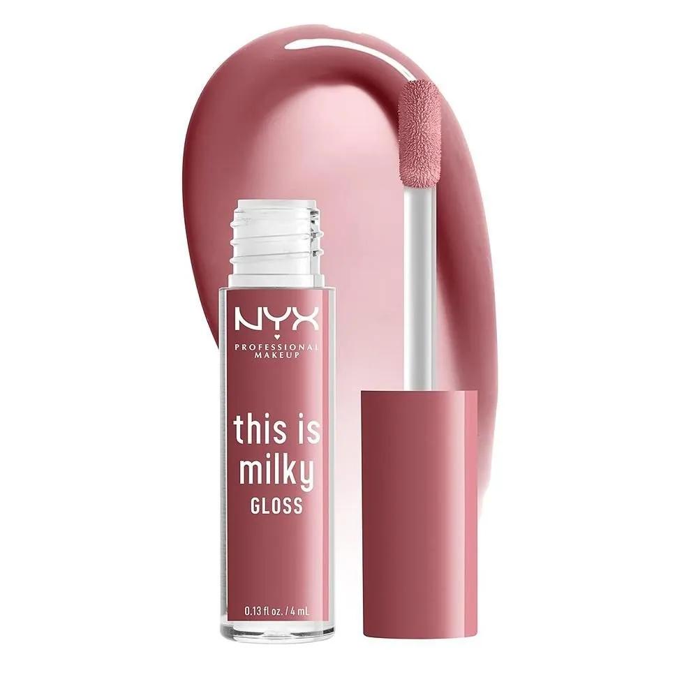

NYX This Is Milky Gloss 4ml 1 Pack Cherry Skimmed NYX PROFESSIONAL MAKEUP This Is Milky Gloss, Vegan Lip