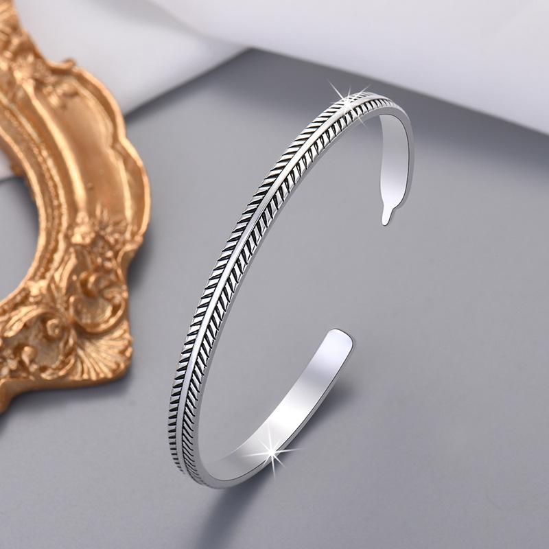 925 Sterling Silver Retro High Quality Bracelet Chain For Women Fashion Engagement Party Wedding JewelryGood Product