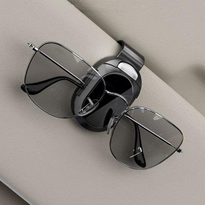 New Car Sun Visor Glasses Holder Storage Clip – Non-Slip, One Click Opening And Closing Universal Car Interior Accessories