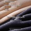Men's Gray Thermal Camel Hair Leggings with Fleece Lining - Thick, High Elasticity, Tight-fitting, Warm Winter Cotton Pants