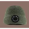 Women's Autumn and Winter Ins Fashion and Versatile Face Showing Small Knitted Big Head Circumference Warm Smiling Face Cold Hat