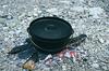 Captain Stag (CAPTAIN STAG) UG-3045 Cast Iron Dutch Oven, 20cm, No Seasoning Required, Perfect for Camping and Barbecuing