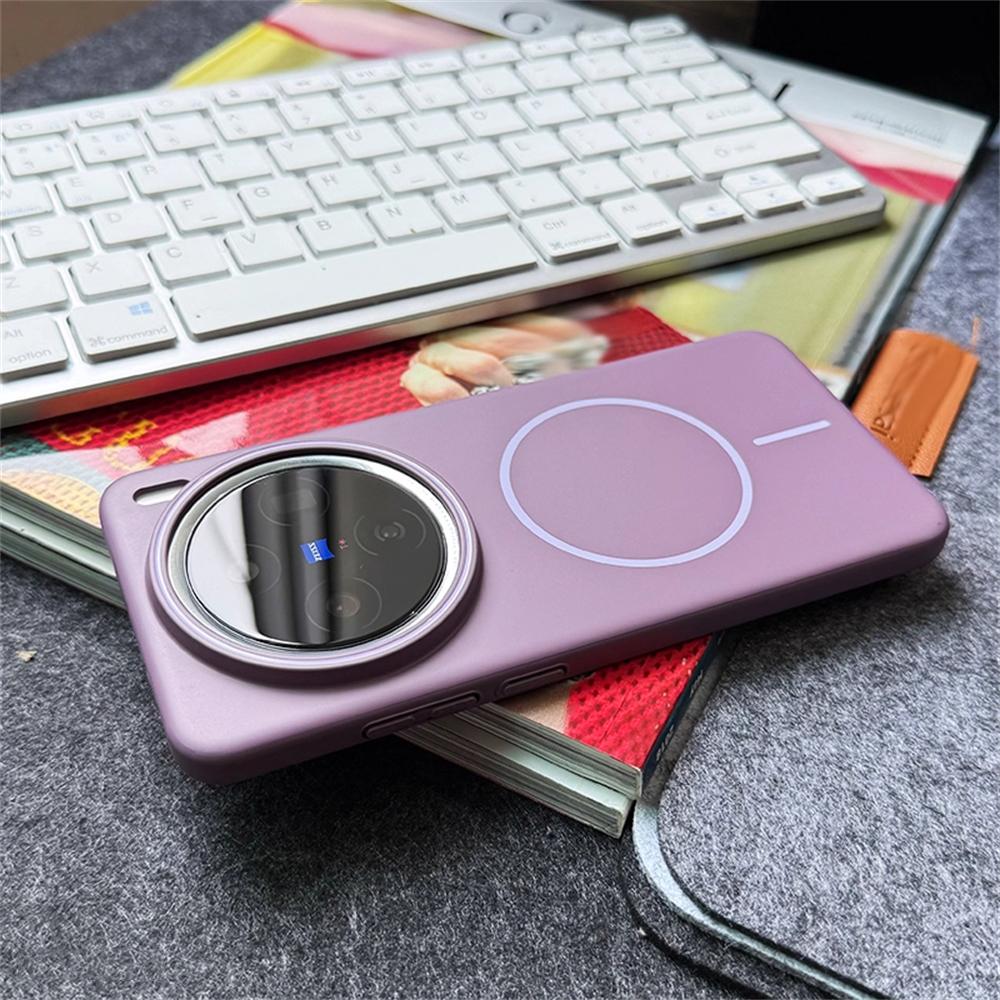 Ultra Thin Solid Color Magnetic Wireless Charging Matte Case For VIIVO X200 Ultra X200 Pro MINI X200S Slim Hard PC Phone Cover