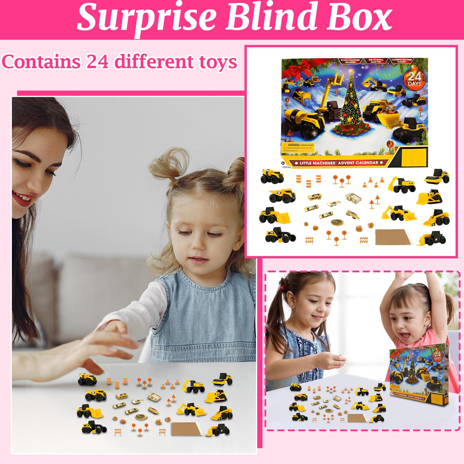 

3D Стерео Самолет Коробка-Сюрприз 24-дневный Рождественский Календарь Обратного Отсчета и Строительный Грузовик One Size