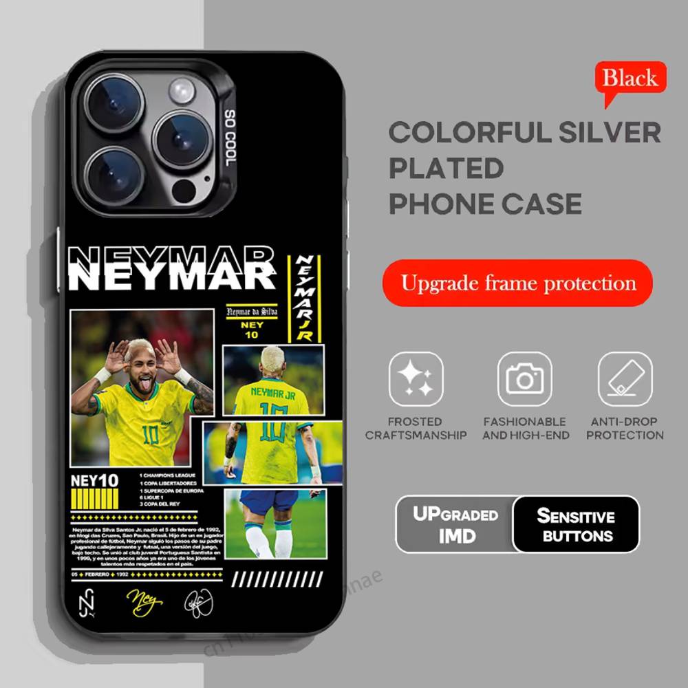 For N-Neymar Football 10 Phone Case for iPhone 15 16 Pro Max Air SE 11 13 Pro 14 Plus 12 11Pro 15Pro Max 16e Cover