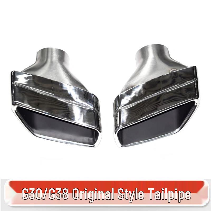 Квадратний вихлопний наконечник з нержавіючої сталі для BMW 5 серії 530/528 G30/G38 2018-2023