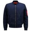 Plus Size Men's MA-1 Pilot Jacket - Sporty Stand-up Collar Casual Wear