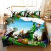 3D Printed Plant Zombie Bedding Set Boys Girls Twin Queen Size Duvet Cover Pillowcase Bed Boys Adult Fashion Home Textileextile
