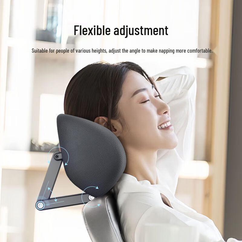 Adjustable Ergonomic Chair Headrest and Lumbar Support Set
