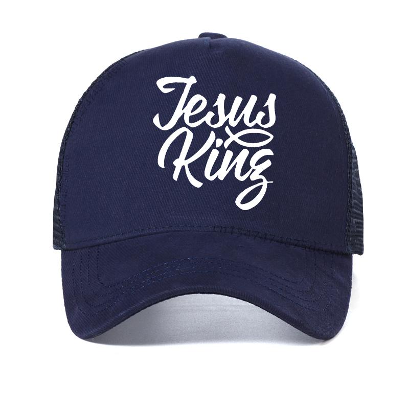 

New Kanye West Jesus Is King Album Baseball Caps Embroidery Dad Hat Unisex Women Man Hats Latest album Snapback cap Adjustable темно-синього кольору