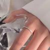 Silver Color Irregular Bumpy Ring Female Opening Adjustable Index Finger Rings for Women Fashion Jewelry Accessories Anillos