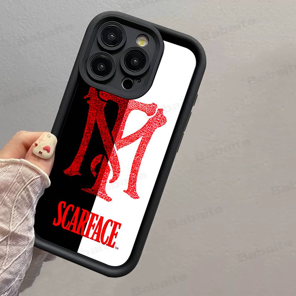 Retro Classic S-ScarfaceS Movie Phone Case For IPhone 17 16 15 14 Plus 13 12 11 Pro Max Silicone Cover