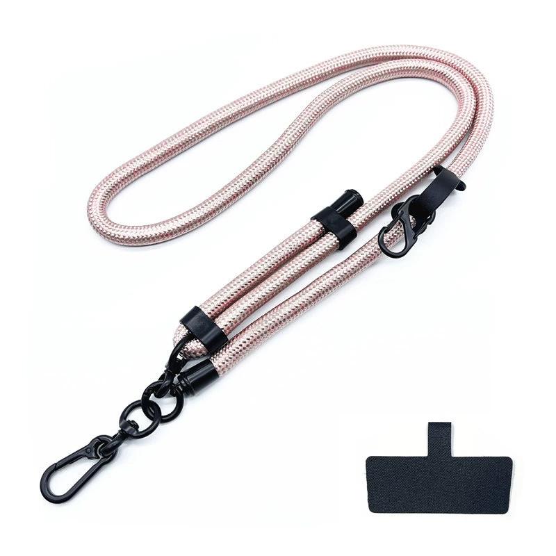 10MM Nastavitelný crossbody popruh na telefon a fotoaparát proti ztrátě s očkem a klipem