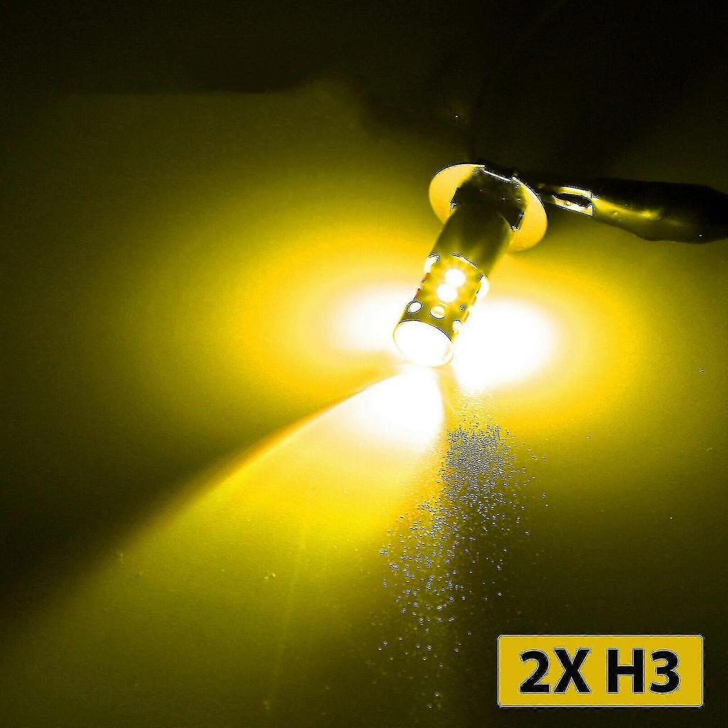 2 X Automotive H3 Led Bulbs