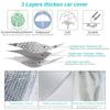 Universal 3 Layer Car Cover Waterproof All Weather UV Protection Windproof Outdoor Full Car Cover Fit Hatchback Sedan SUV MPV