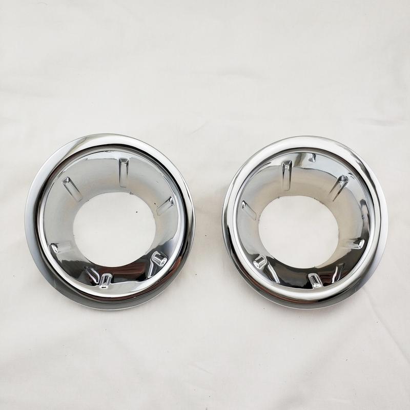 New Car ABS Chrome Accessories Plated Front Fog Lamp Cover Trim Paste Style For Nissan Frontier Navara D40 2007 2008 2009 2010
