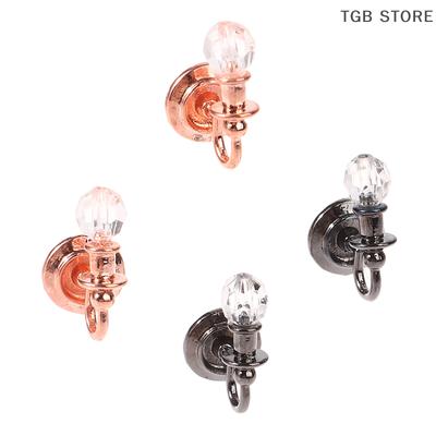 1Pair Miniature Wall Light Lamp Model Decor Toy 1:12 Dollhouse Home Furniture Doll House Accessories