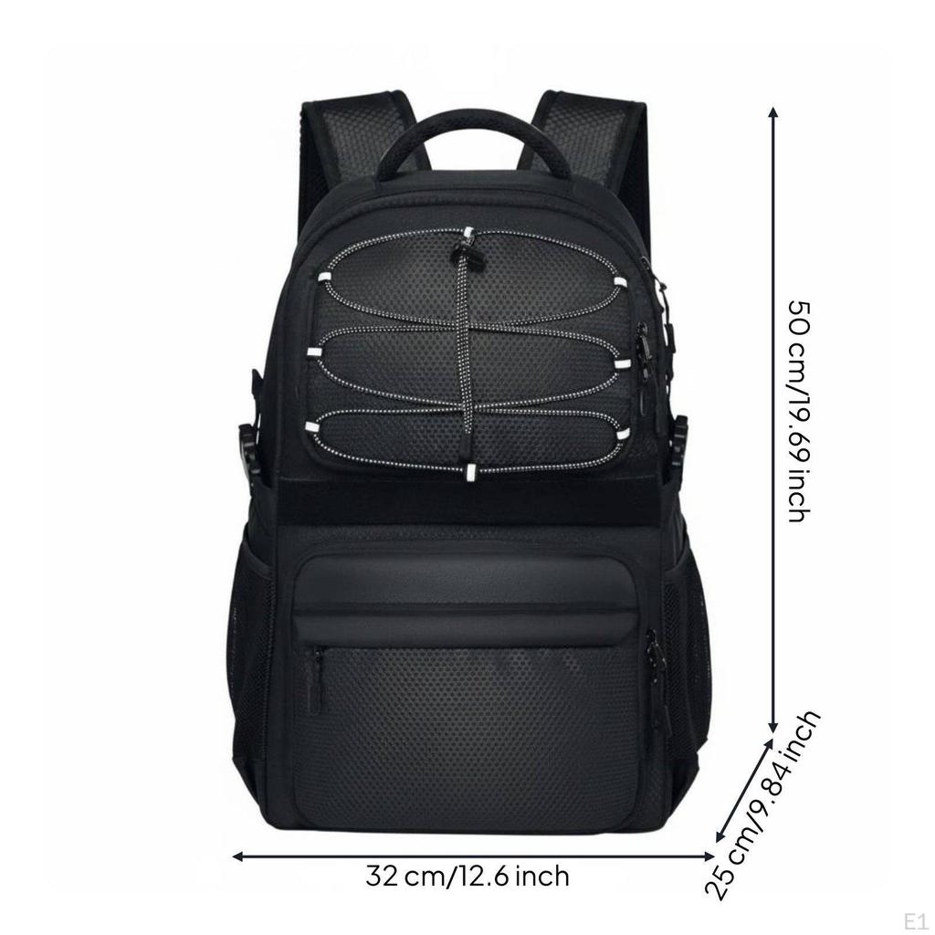 Basketball Backpack NonSlip Feet Soccer Large Capacity Bag with Ball Holder for
