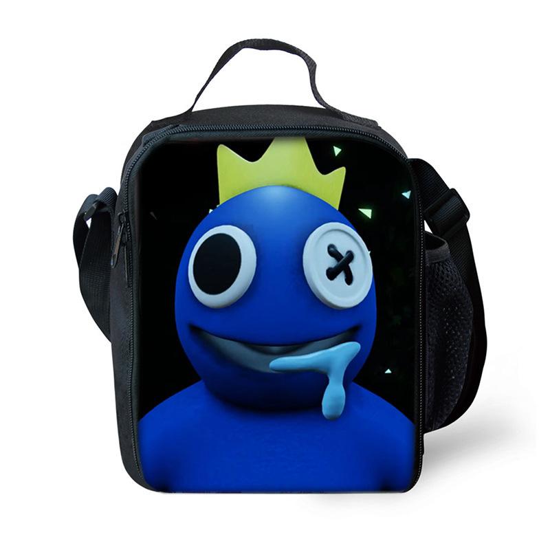 Rainbow Friends Rainbow Friends Lunch Bag Elementary School Picnic Bag Cartoon Shoulder Bag Satchel