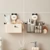 Suction Cup Bathroom Shelf Storage Rack Wall Mount Corner Storage Shelf No Drilling Shampoo Holder Shower Organizers