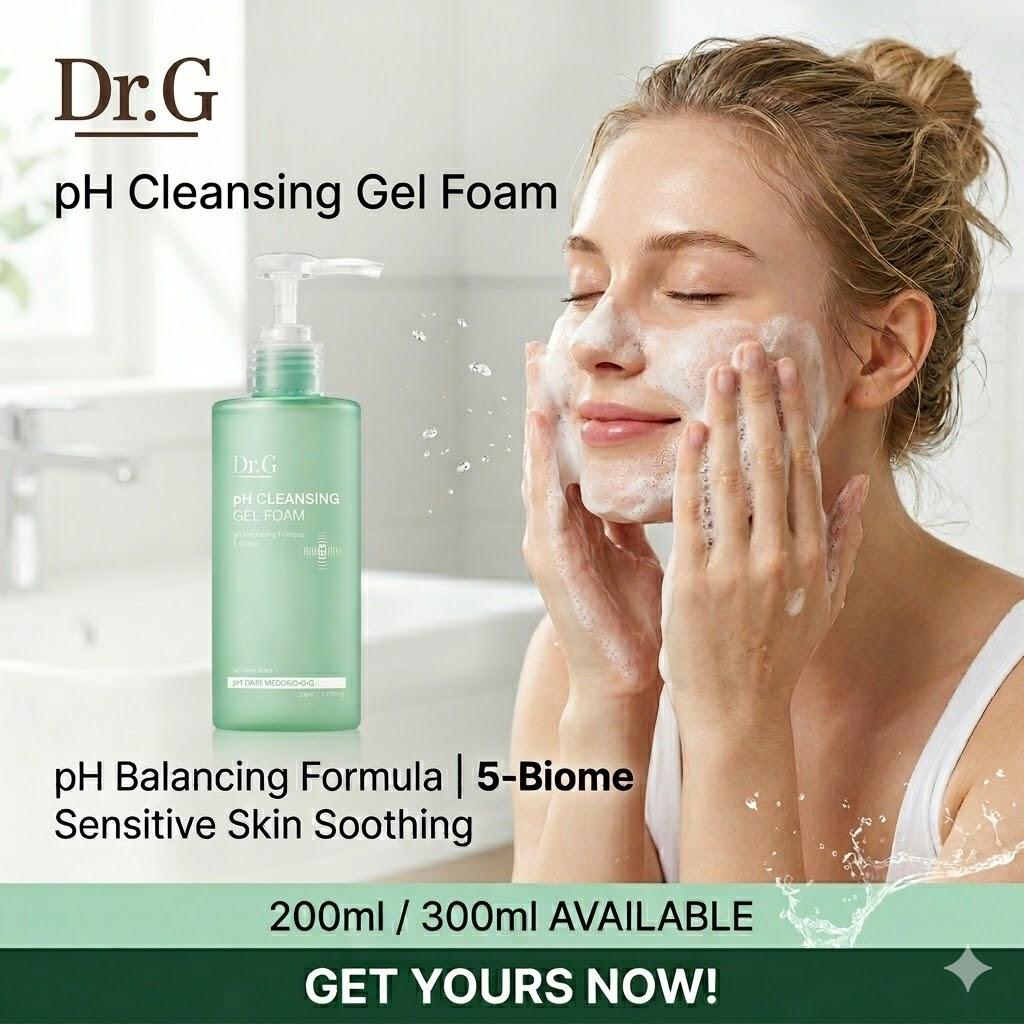 

[Dr.G] pH Cleansing Gel Foam (200ml/300ml) - Low Irritation pH Balanced Cleanser, Sensitive Skin Safe, Barrier Strengthening, K-Beauty 200ml x 1EA
