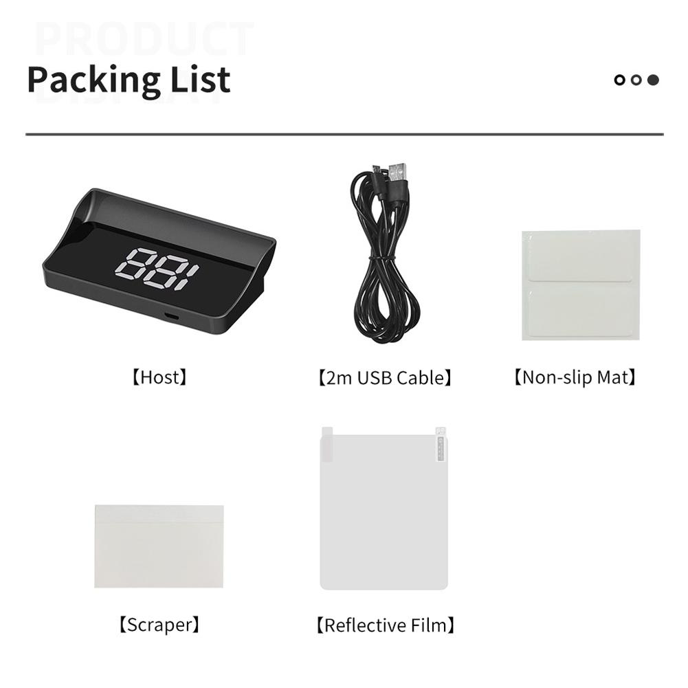 Car GPS HUD Head Up Display Digital Head-up Speedometer Speed Meter KMH/MPH for Car Truck Plug and Play Auto Part Accessories